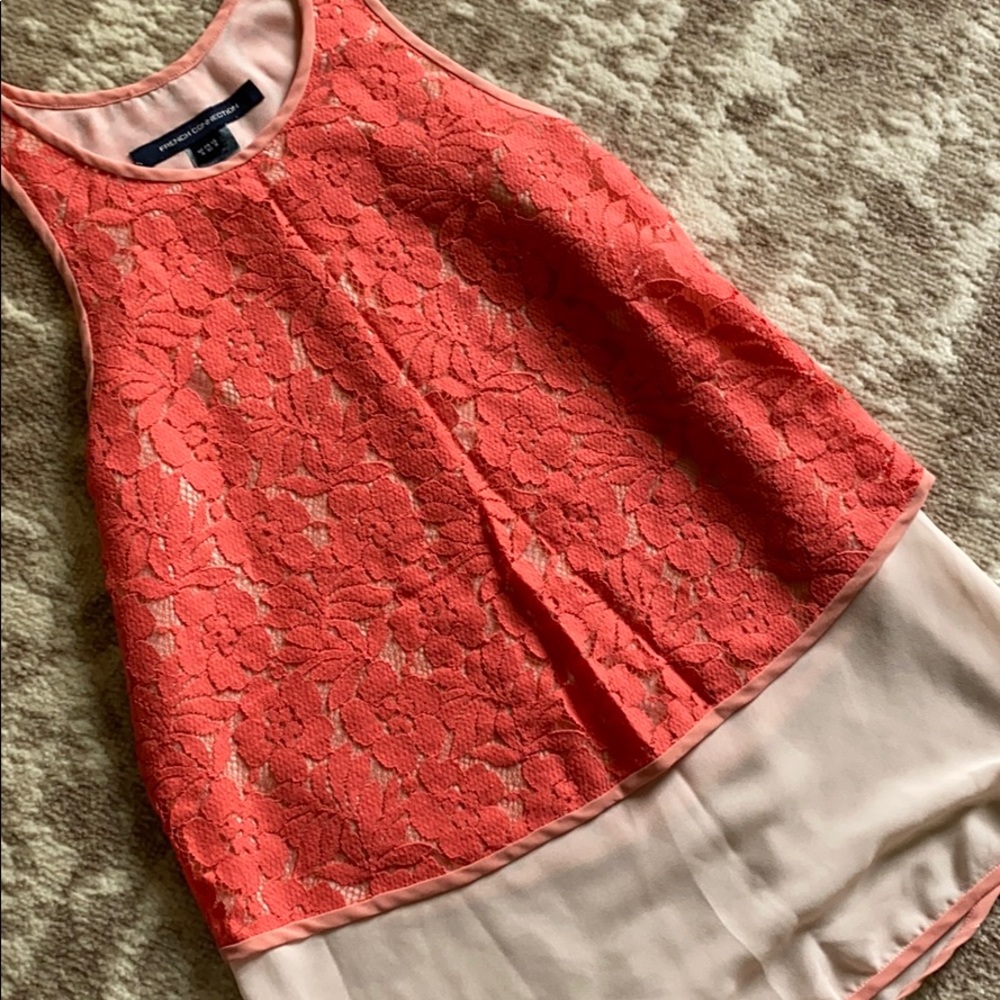 Racer back lace top